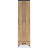Dienni Arges Dolap 5 Raflı 1 Çekmeceli 2 Kapaklı 60 x 30 x 221 cm Antrasit - Çam