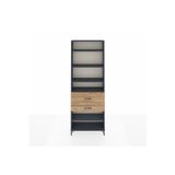 Dienni Arges Dolap 5 Raflı 2 Çekmeceli 88x30x243 Antrasit-Çam