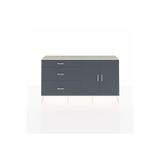 Dienni Arges Konsol 2 Raflı 3 Çekmeceli 2 Kapaklı 176x30x99 Antrasit-Aytaşı