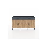 Dienni Arges Konsol 2 Raflı 4 Çekmeceli 4 Kapaklı 176 x 30 x 99 cm Antrasit - Çam - Antrasit