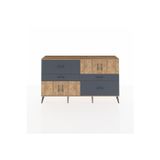 Dienni Arges Konsol 2 Raflı 4 Çekmeceli 4 Kapaklı 176 x 30 x 99 cm Çam - Çam - Antrasit