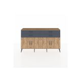 Dienni Arges Konsol 2 Raflı 4 Çekmeceli 8 Kapaklı 176 x 30 x 99 cm Çam - Çam - Antrasit