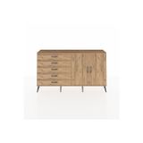Dienni Arges Konsol 2 Raflı 5 Çekmeceli 2 Kapaklı 176x30x99 Çam-Çam