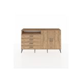 Dienni Arges Konsol 3 Raflı 2 Çekmeceli 4 Kapaklı 176 x 30 x 99 cm Çam - Çam