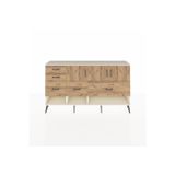 Dienni Arges Konsol 3 Raflı 5 Çekmeceli 3 Kapaklı 176 x 30 x 99 cm Çam - Aytaşı