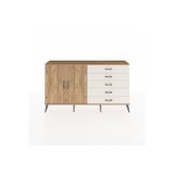 Dienni Arges Konsol 4 Raflı 5 Çekmeceli 2 Kapaklı 176 x 30 x 99 cm Çam - Çam - Aytaşı