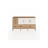 Dienni Arges Konsol 4 Raflı 6 Çekmeceli 3 Kapaklı 176 x 30 x 99 cm Çam - Çam - Aytaşı