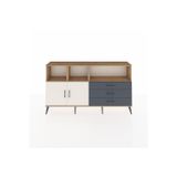 Dienni Arges Konsol 5 Raflı 3 Çekmeceli 2 Kapaklı 176 x 30 x 99 cm Çam - Aytaşı - Antrasit