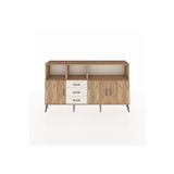Dienni Arges Konsol 5 Raflı 3 Çekmeceli 3 Kapaklı 176x30x99 Çam-Çam/Aytaşı