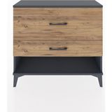 Dienni Arges Şifonyer 2 Çekmeceli 88X30X80 Antrasit-Çam