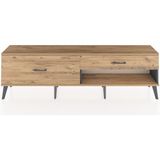 Dienni Arges Tv Ünitesi 2 Çekmeceli 176X30X51 Antrasit-Çam/çam