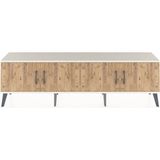 Dienni Arges Tv Ünitesi 2 Raflı 4 Kapaklı 176X30X51 Çam-Aytaşı/çam