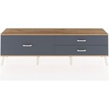 Dienni Arges Tv Ünitesi 3 Çekmeceli 176X30X51 Çam-Çam/antrasit