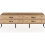 Dienni Arges Tv Ünitesi 4 Çekmeceli 176X30X51 Çam-Çam/çam