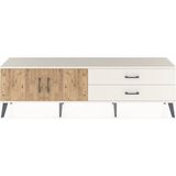 Dienni Arges Tv Ünitesi Tek Raflı 2 Çekmeceli 2 Kapaklı 176X30X51 Aytaşı-Çam/aytaşı