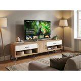 Dienni Arges Tv Ünitesi Tek Raflı 2 Çekmeceli Tek Kapaklı 220X30x51 Çam-Çam/Aytaşı