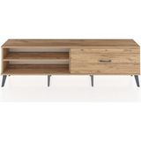 Dienni Arges Tv Ünitesi Tek Raflı Tek Çekmeceli 176X30X51 Çam-Çam/çam