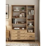 Dienni Hyperion Çok Amaçlı Dolap 9 Raflı 4 Çekmeceli 132X44X195 Çam-Çam/çam - Atlas Çam