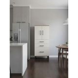 Dienni Hyperion Çok Amaçlı Dolap Mutfak Banyo Dolabı 2 Raflı 3 Çekmeceli 2 Kapaklı 60X44X134 Çam-Aytaşı - Atlas Çam