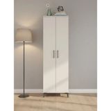 Dienni Hyperion Çok Amaçlı Dolap Mutfak Banyo Dolabı 3 Raflı 2 Kapaklı Tek Askılı 60X44X195 Aytaşı-Aytaşı - Krem