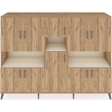Dienni Hyperion Dolap 14 Raflı 10 Kapaklı 220 x 44 x 163 cm Çam - Çam - Aytaşı