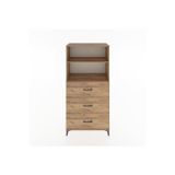 Dienni Hyperion Dolap 3 Raflı 2 Çekmeceli 88 x 44 x 182 cm Çam - Çam
