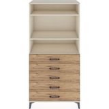 Dienni Hyperion Dolap 3 Raflı 5 Çekmeceli 88 x 44 x 182 cm Çam - Aytaşı