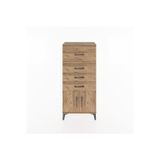 Dienni Hyperion Dolap 4 Çekmeceli 2 Kapaklı 60x44x134 Çam-Çam
