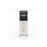 Dienni Hyperion Dolap 4 Raflı 1 Çekmeceli 2 Kapaklı 60 x 44 x 195 cm Aytaşı - Antrasit