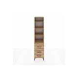Dienni Hyperion Dolap 4 Raflı 3 Çekmeceli 44 x 44 x 195 cm Çam - Çam