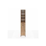 Dienni Hyperion Dolap 5 Raflı 1 Çekmeceli 2 Kapaklı 44 x 44 x 243 cm Çam - Çam