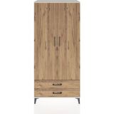 Dienni Hyperion Dolap 5 Raflı 2 Çekmeceli 2 Kapaklı 88X44X195 Aytaşı-Çam - Krem