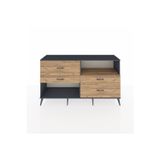 Dienni Hyperion Konsol 1 Raflı 4 Çekmeceli 176 x 44 x 99 cm Çam - Antrasit