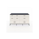 Dienni Hyperion Konsol 1 Raflı 6 Çekmeceli 4 Kapaklı 176 x 44 x 99 cm Antrasit - Aytaşı