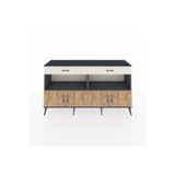 Dienni Hyperion Konsol 2 Raflı 2 Çekmeceli 4 Kapaklı 176 x 44 x 99 cm Antrasit - Çam - Aytaşı