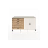 Dienni Hyperion Konsol 2 Raflı 5 Çekmeceli 2 Kapaklı 176 x 44 x 99 cm Aytaşı - Aytaşı - Çam