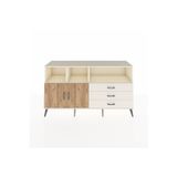 Dienni Hyperion Konsol 2 Raflı 5 Çekmeceli 3 Kapaklı 176 x 44 x 99 cm Aytaşı - Çam - Aytaşı