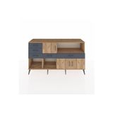 Dienni Hyperion Konsol 2 Raflı 5 Çekmeceli 3 Kapaklı 176x44x99 Çam-Çam/Antrasit