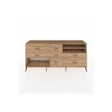 Dienni Hyperion Konsol 2 Raflı 7 Çekmeceli 220x44x99 Çam-Çam