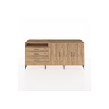 Dienni Hyperion Konsol 3 Raflı 2 Çekmeceli 3 Kapaklı 220 x 44 x 99 cm Çam - Çam