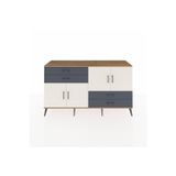 Dienni Hyperion Konsol 3 Raflı 4 Çekmeceli 4 Kapaklı 176 x 44 x 99 cm Çam - Aytaşı - Antrasit