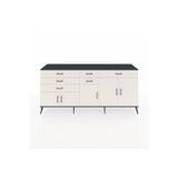Dienni Hyperion Konsol 3 Raflı 6 Çekmeceli 5 Kapaklı 220 x 44 x 99 cm Aytaşı - Antrasit
