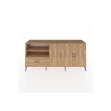Dienni Hyperion Konsol 4 Raflı 1 Çekmeceli 3 Kapaklı 220 x 44 x 99 cm Çam - Çam