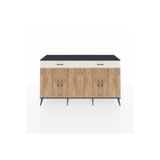 Dienni Hyperion Konsol 4 Raflı 2 Çekmeceli 4 Kapaklı 176 x 44 x 99 cm Çam - Aytaşı - Antrasit