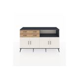 Dienni Hyperion Konsol 4 Raflı 4 Çekmeceli 4 Kapaklı 176 x 44 x 99 cm Çam - Aytaşı - Antrasit