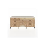 Dienni Hyperion Konsol 4 Raflı 5 Çekmeceli 4 Kapaklı 220 x 44 x 99 cm Çam - Aytaşı