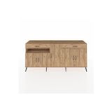 Dienni Hyperion Konsol 5 Raflı 2 Çekmeceli 5 Kapaklı 220 x 44 x 99 cm Çam - Çam