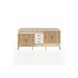 Dienni Hyperion Konsol 5 Raflı 3 Çekmeceli 4 Kapaklı 220 x 44 x 99 cm Aytaşı - Aytaşı - Çam