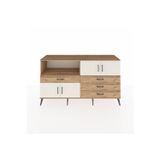 Dienni Hyperion Konsol 5 Raflı 4 Çekmeceli 2 Kapaklı 176x44x99 Çam-Çam/Aytaşı