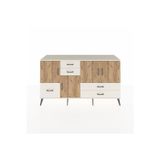Dienni Hyperion Konsol 5 Raflı 4 Çekmeceli 4 Kapaklı 176 x 44 x 99 cm Aytaşı - Çam - Aytaşı